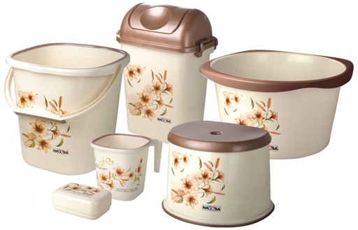 %Nayasa Sq. Bathroom Set Dlx